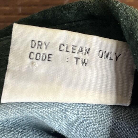 VTG Tillman Blue Denim Suede Fringed Horseshoe Western Shirt - Picture 14 of 14